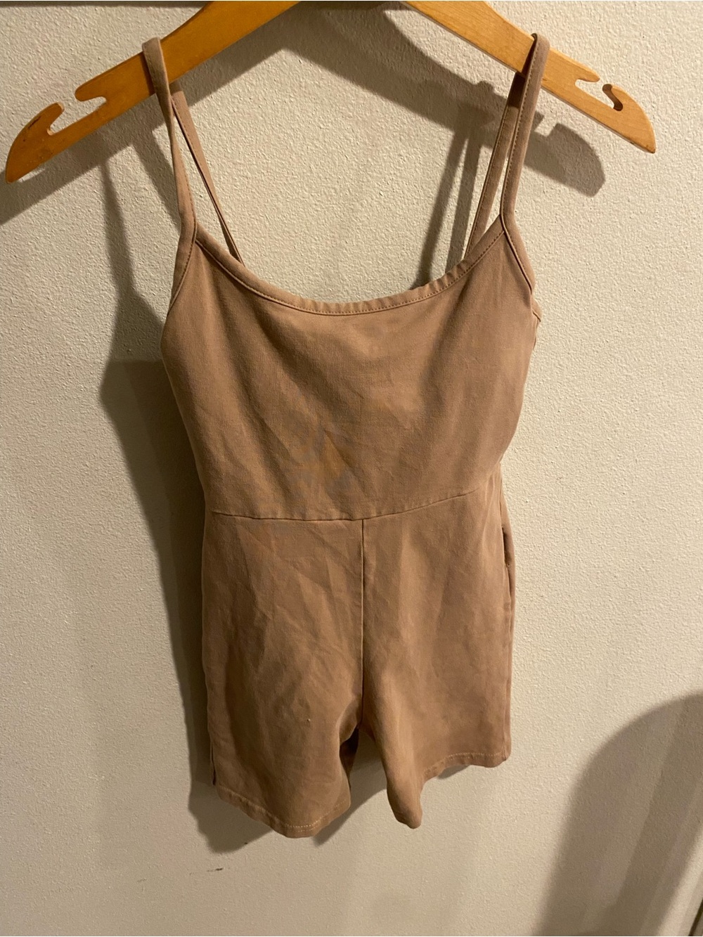 Madewell MWL Beige Tan Knit Sleeveless Romper Size XXS